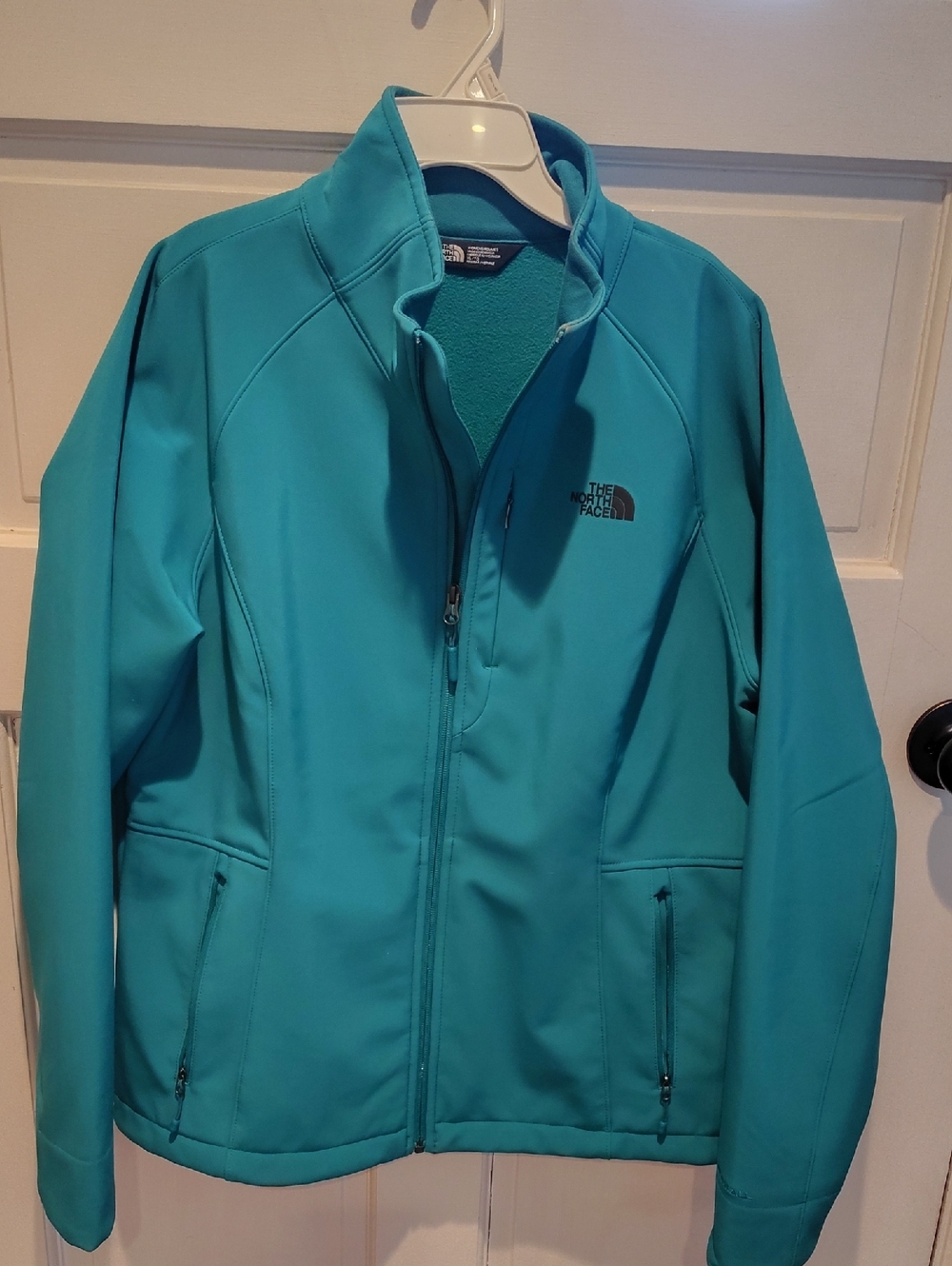 The North Face Teal Zip-Up Softshell Jacket XL